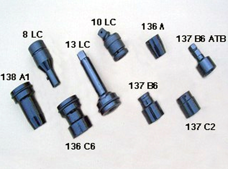 SOCKETS FOR NUTS AND COACHSCREWS